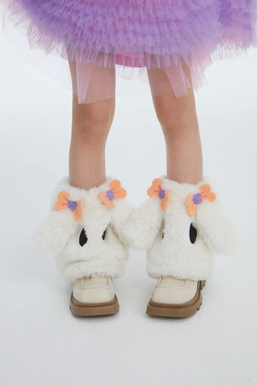 Poco Blush Fluffy Puppy Leg Warmers