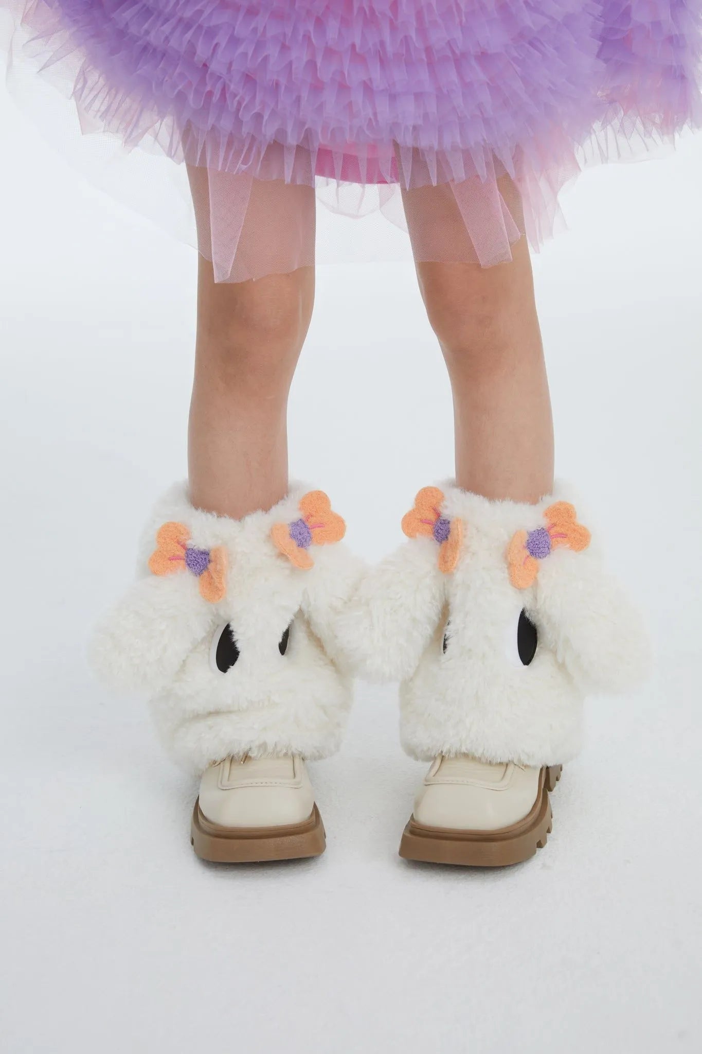 Poco Blush Fluffy Puppy Leg Warmers