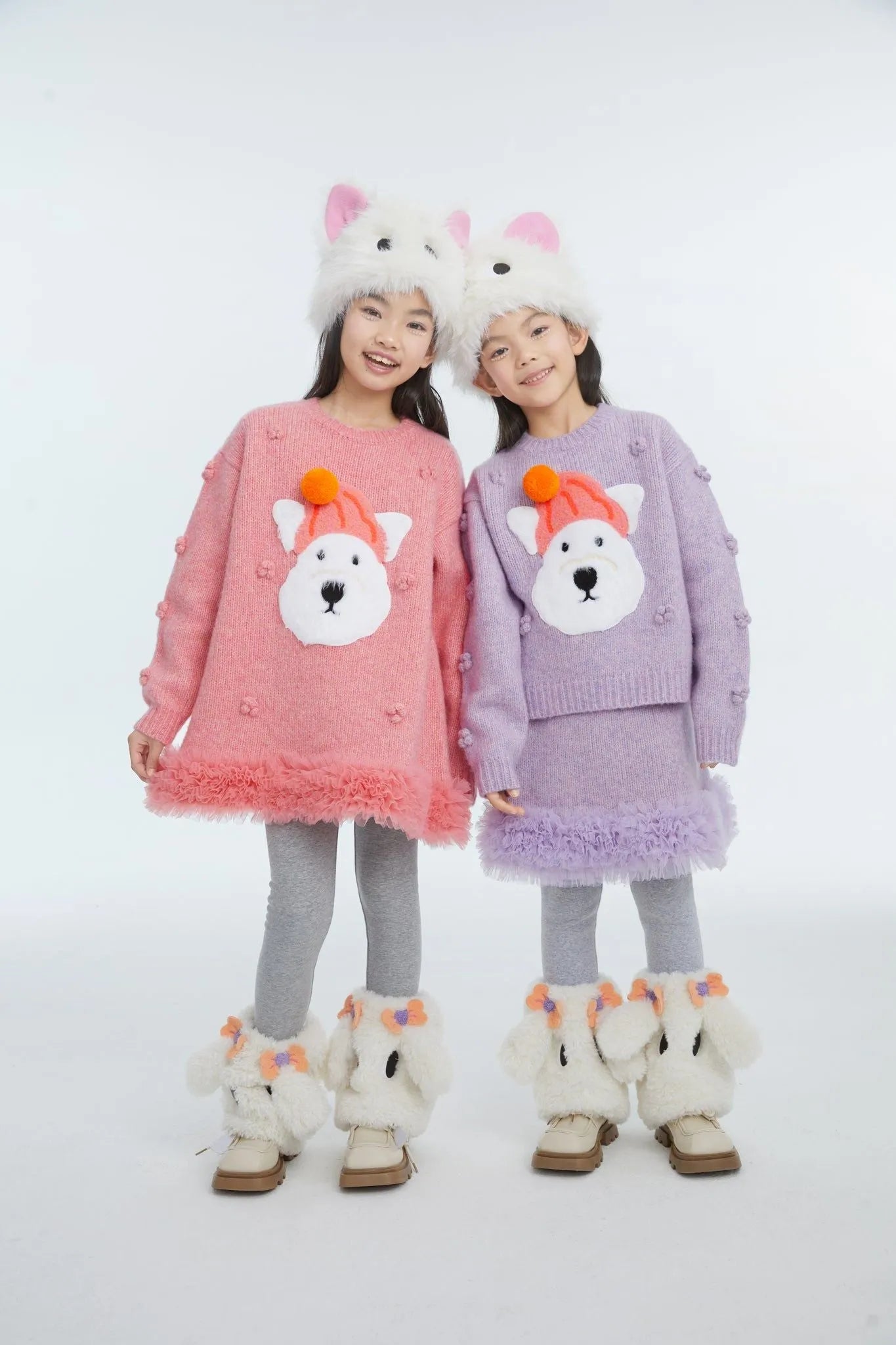 Poco Blush Fluffy Puppy Leg Warmers