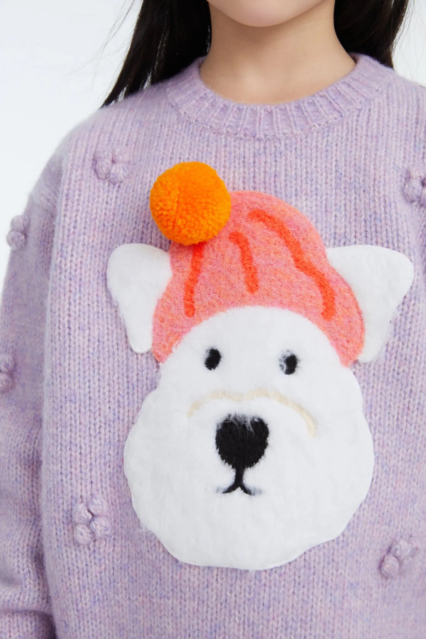 Poco Blush Puppy Knit Tulle Sweater Skirt Set