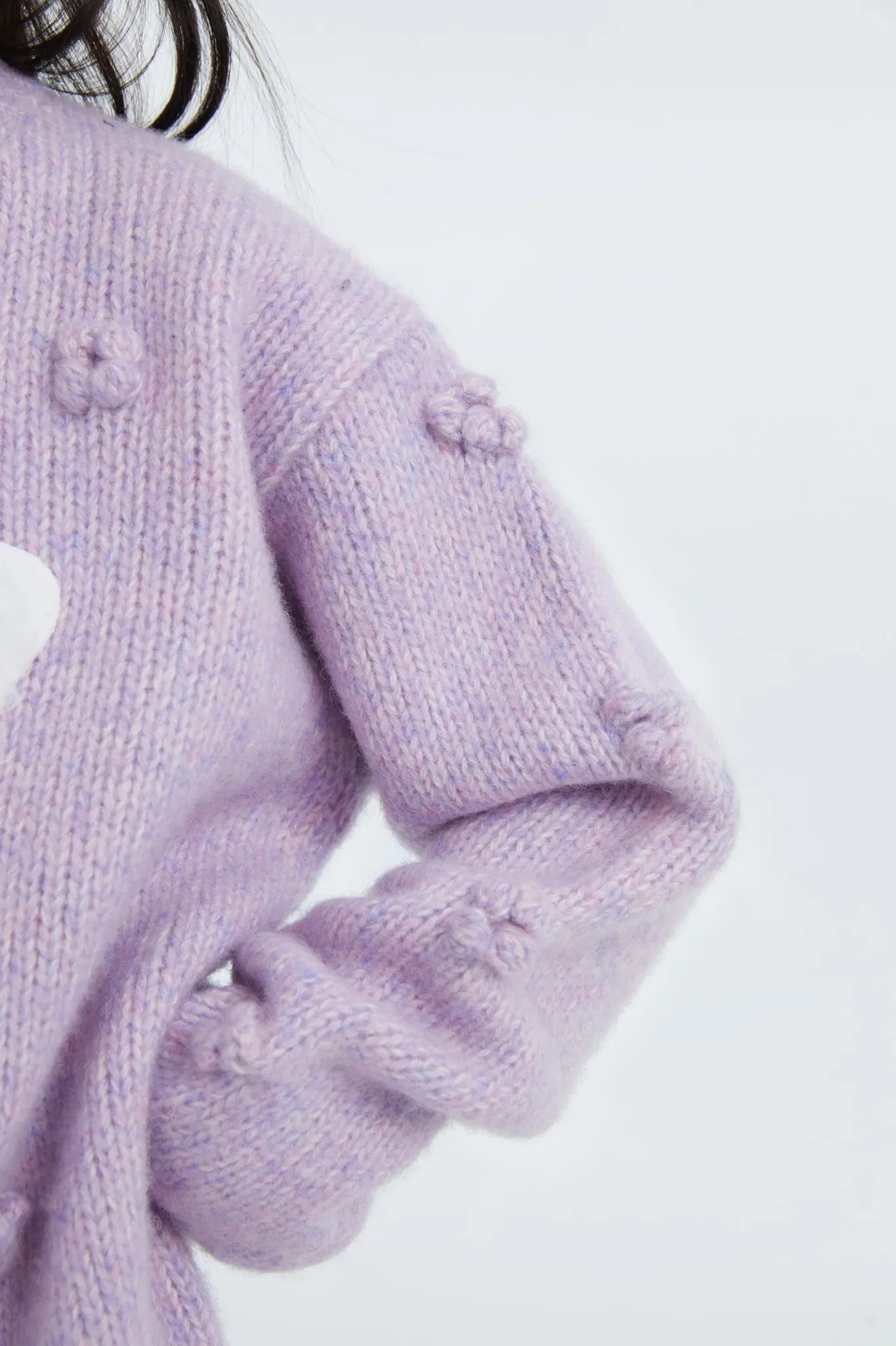 Poco Blush Puppy Knit Tulle Sweater Skirt Set