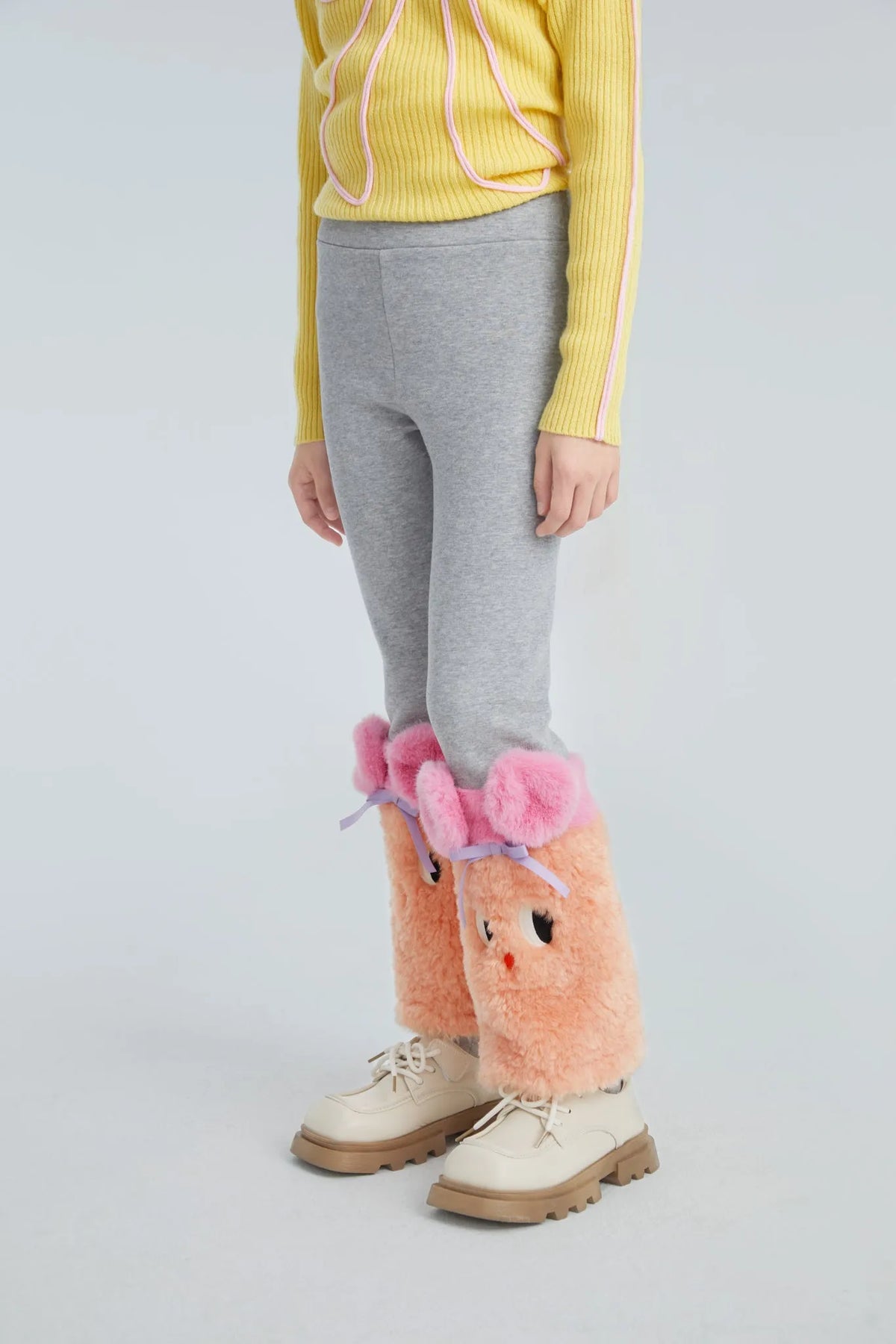 Poco Blush Plush Legwarmer Knit Leggings