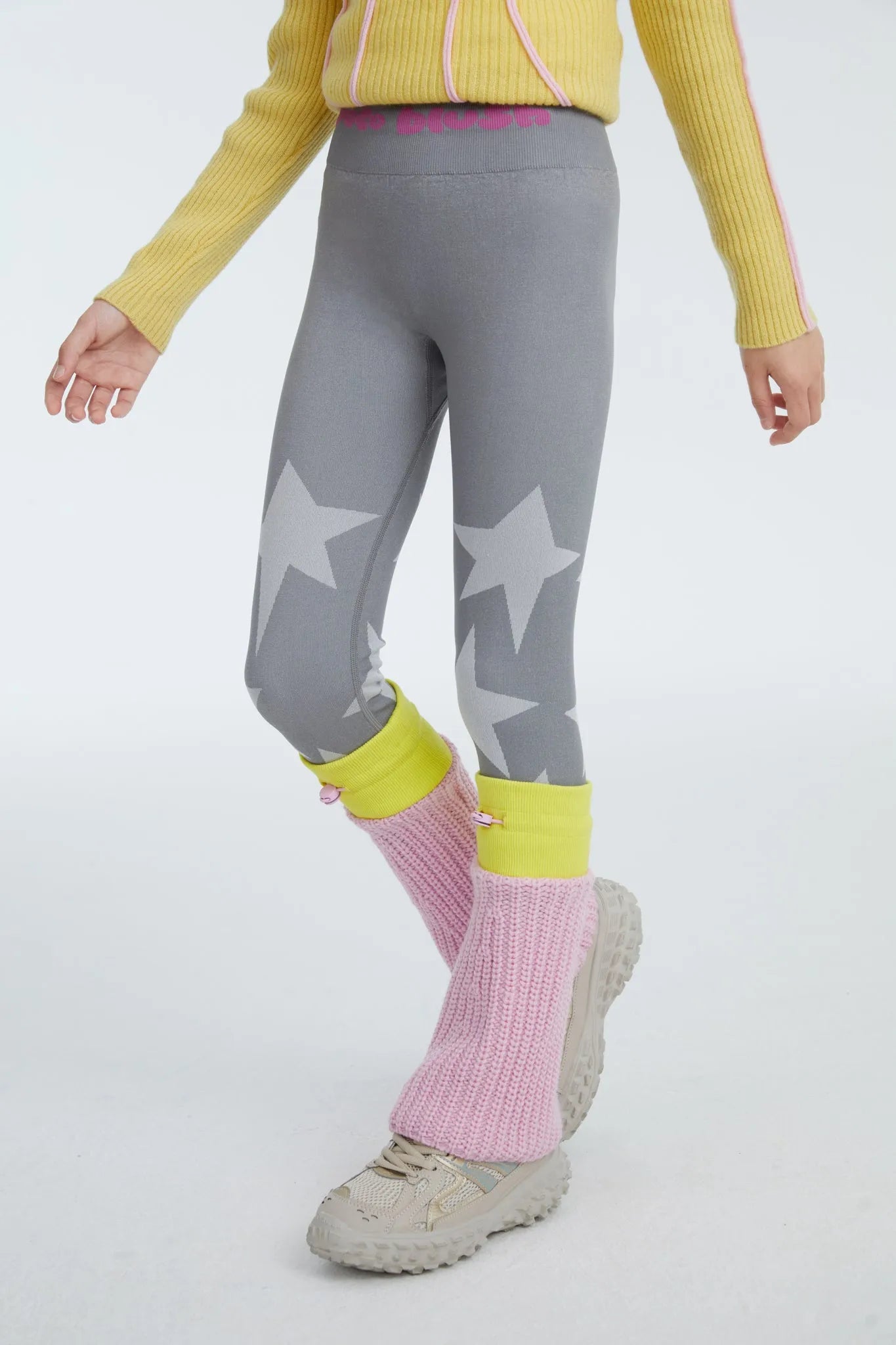 Poco Blush Seamless Star Legwarmer Legging Pants