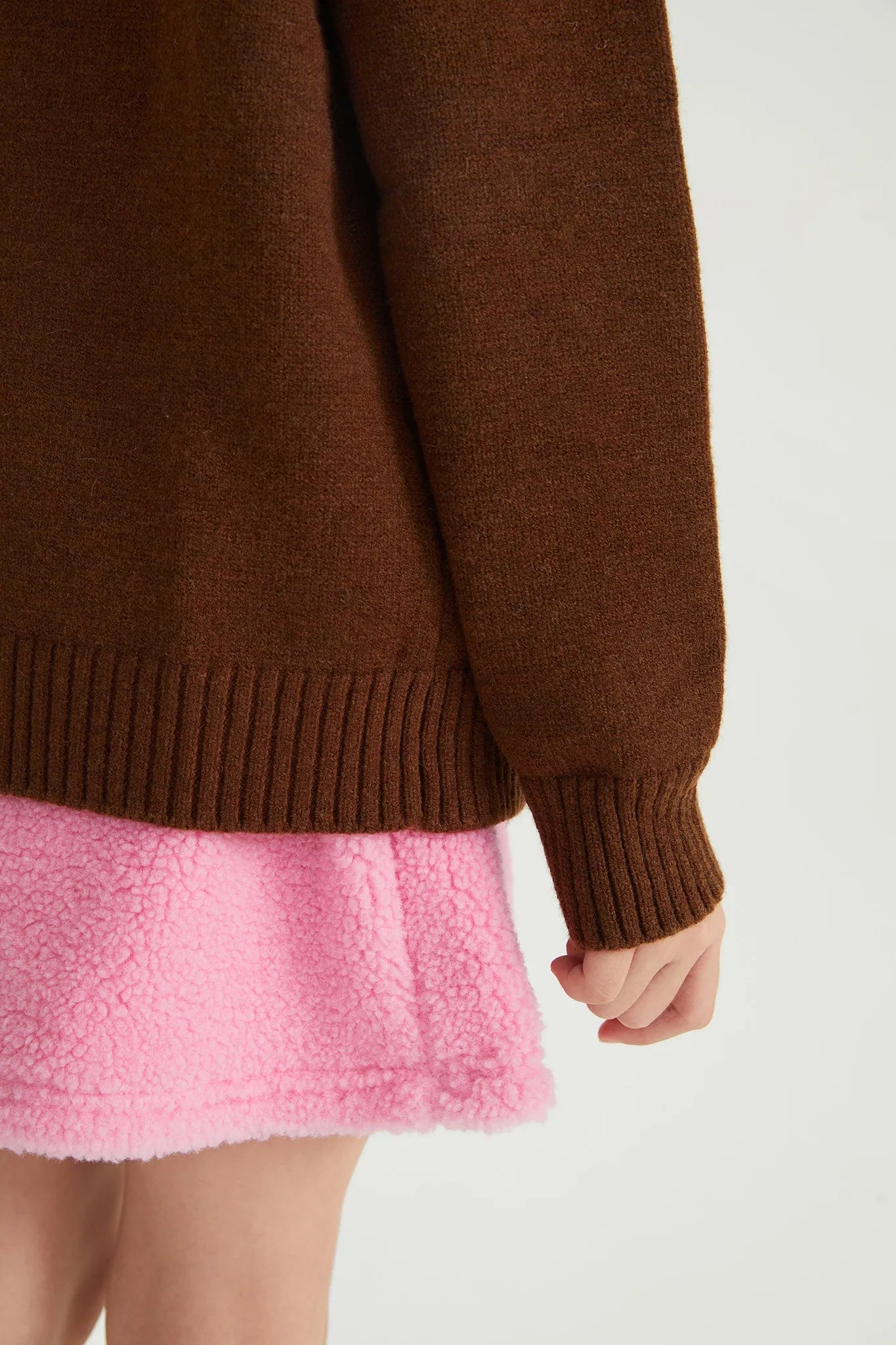 Poco Blush Hand-in-Hand Friends Jacquard Sweater