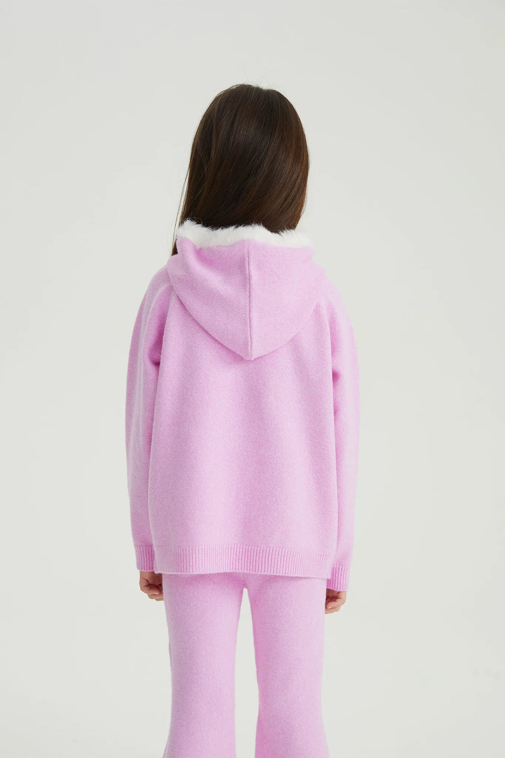 Poco Blush Snowman Wobbler Bouclé Knit Sweater