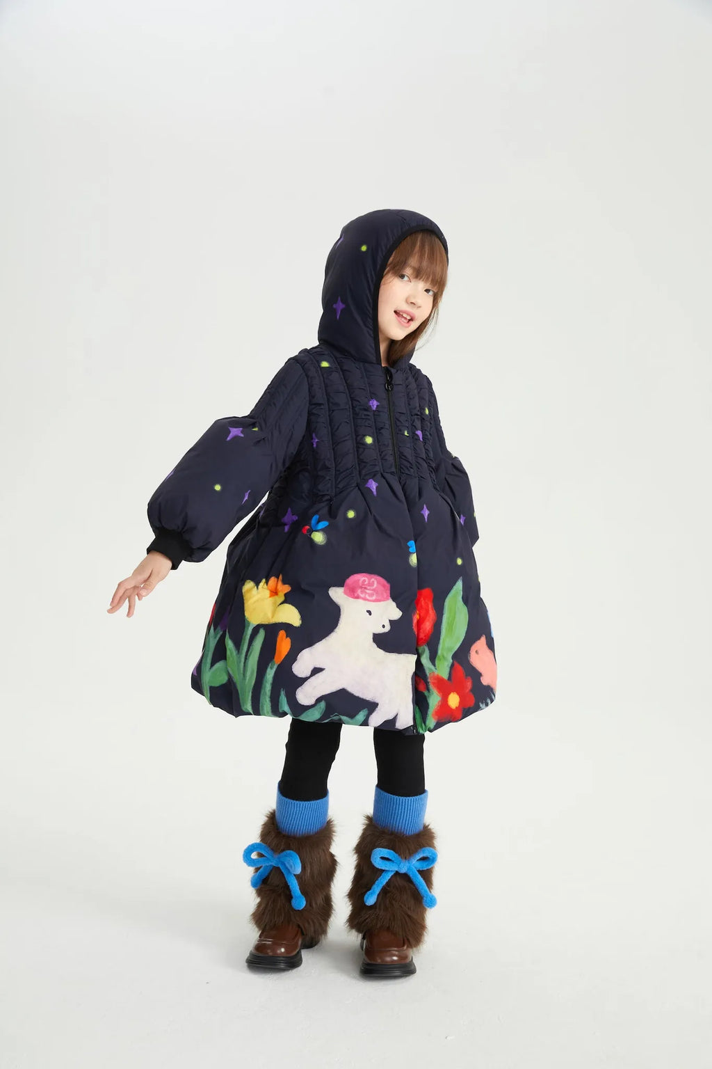 Poco Blush Altay Night Sky Girls Goose Down Coat