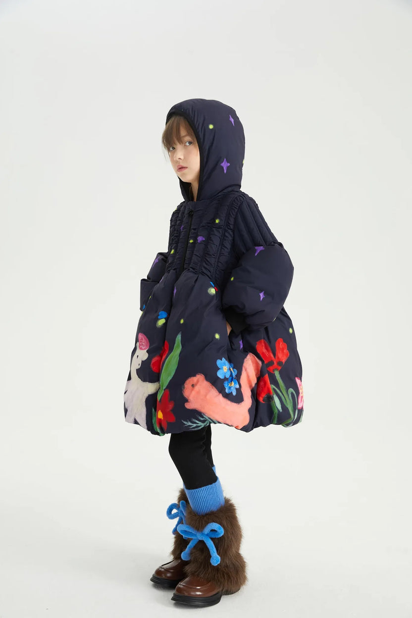 Altay Night Sky Girls Goose Down Coat by Poco Blush, image 9
