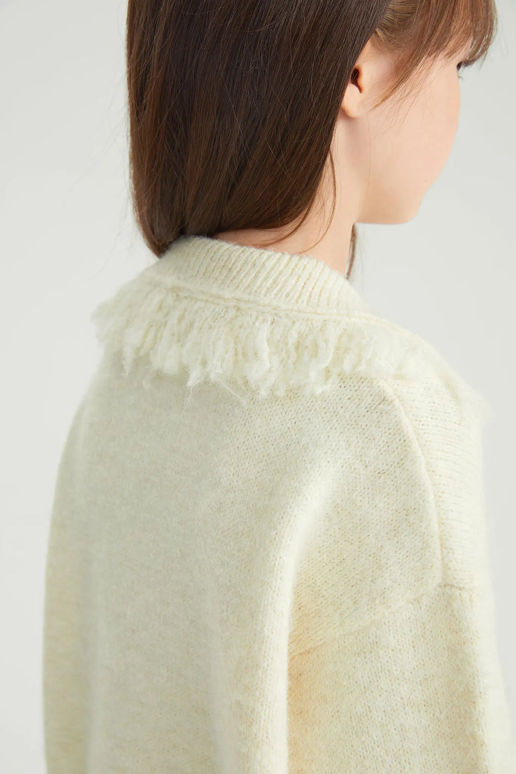 Poco Blush Twisted Bread Dog Alpaca-Feel Knit Sweater