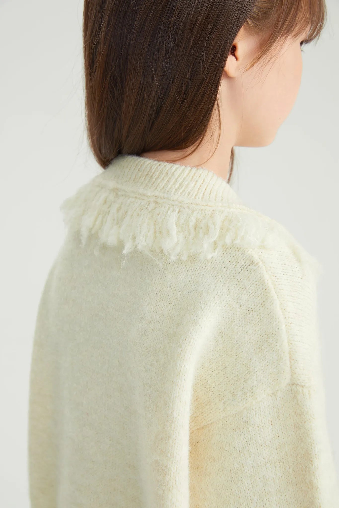 Poco Blush Twisted Bread Dog Alpaca-Feel Knit Sweater