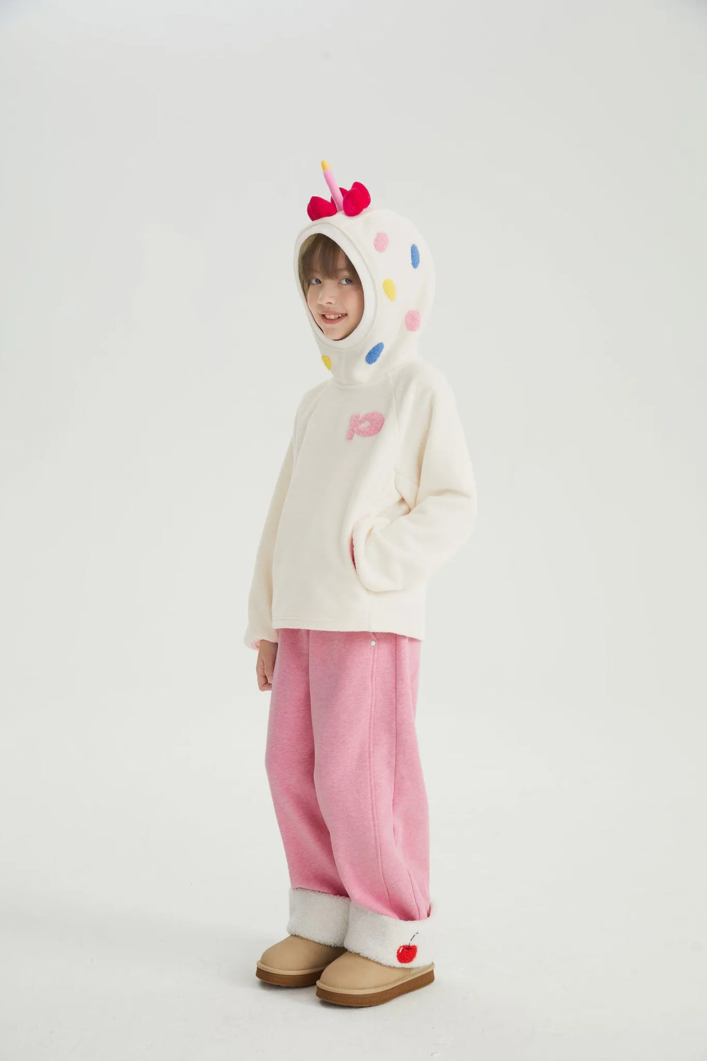 Poco Blush Strawberry & Cherry Cake Fleece Hoodie