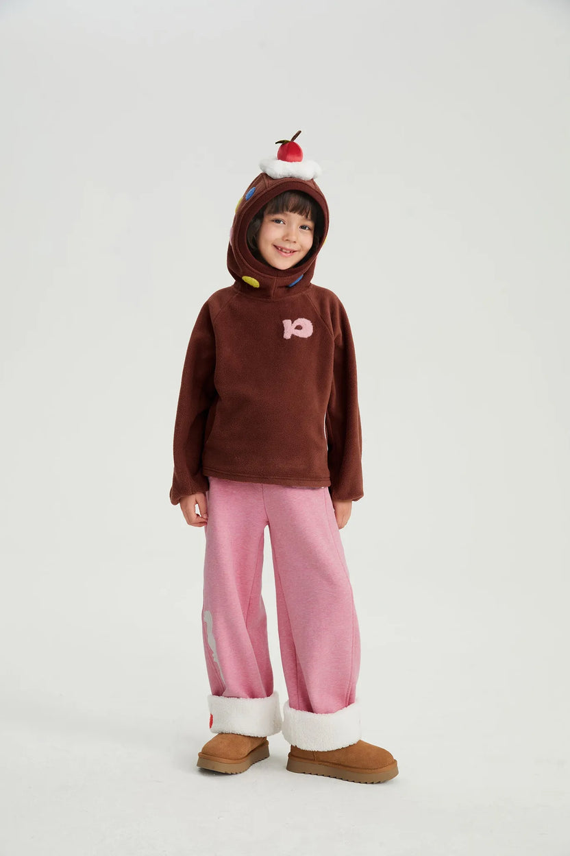 Strawberry & Cherry Cake Fleece Hoodie by Poco Blush, image 7