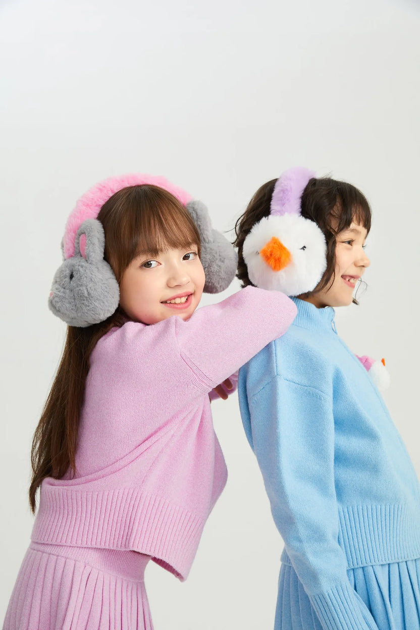 Bunny & Snowman Cozy Earmuffs by Poco Blush, image 9