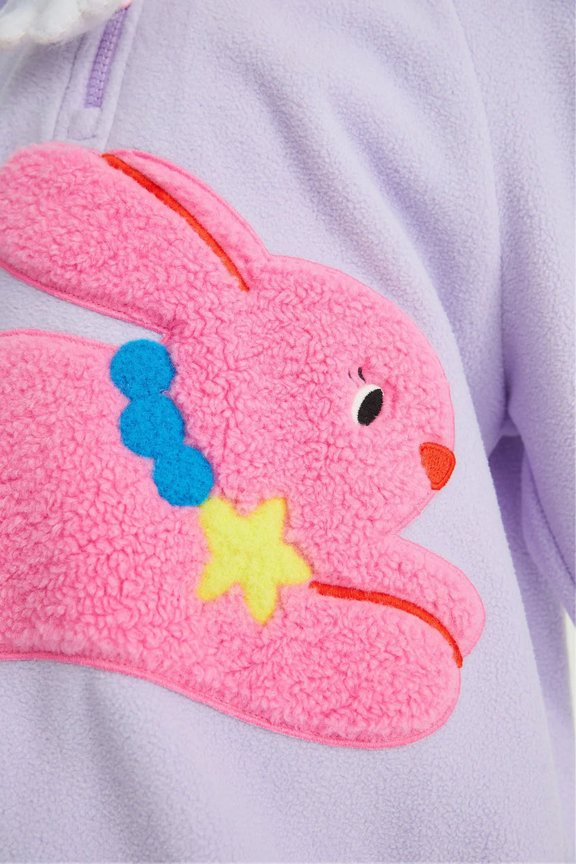 Snowman Wobbler & Star Bunny Fleece Hoodie by Poco Blush, image 11