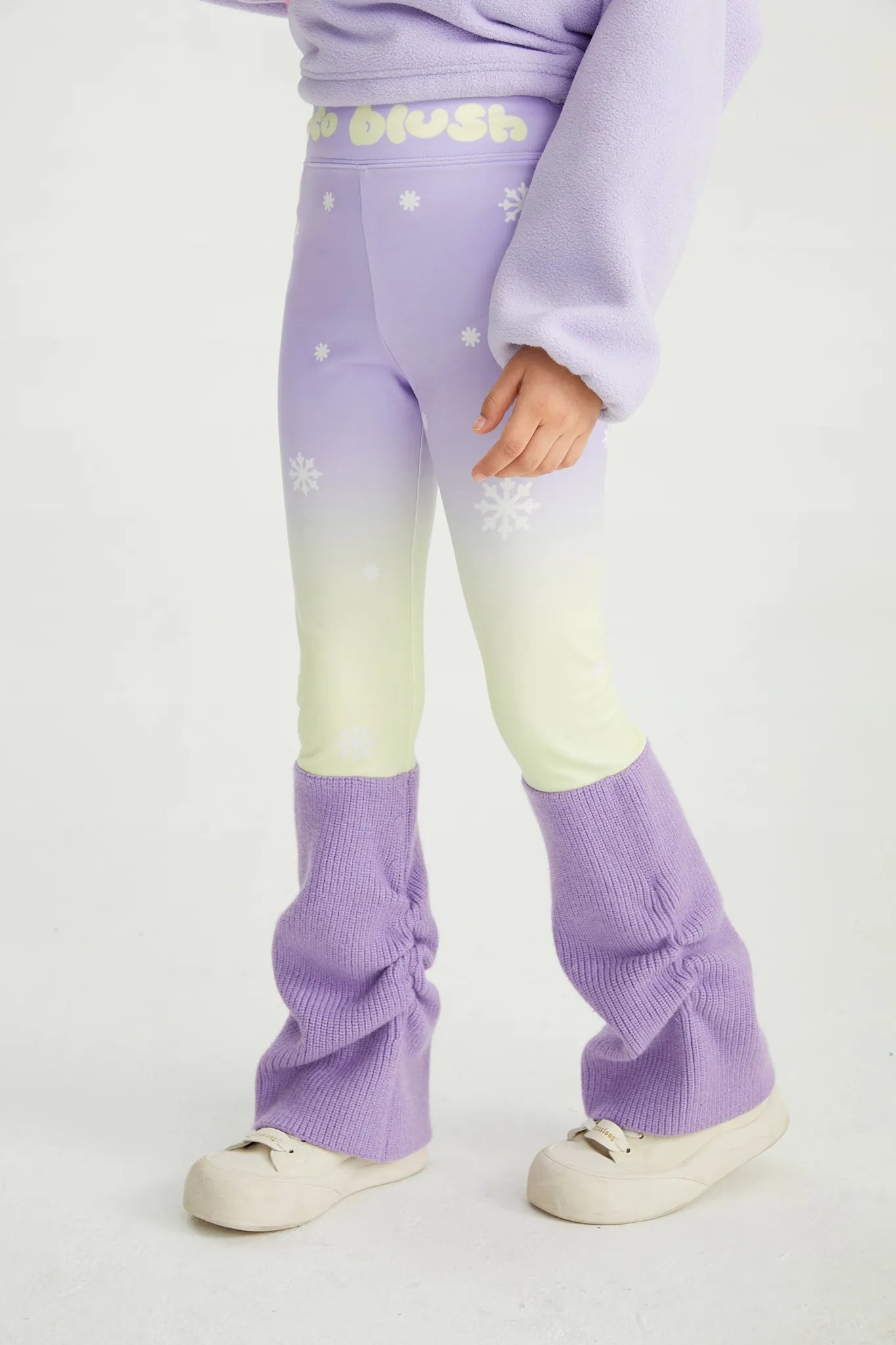 Poco Blush Snow Night Aurora Gradient Base Layer Leggings