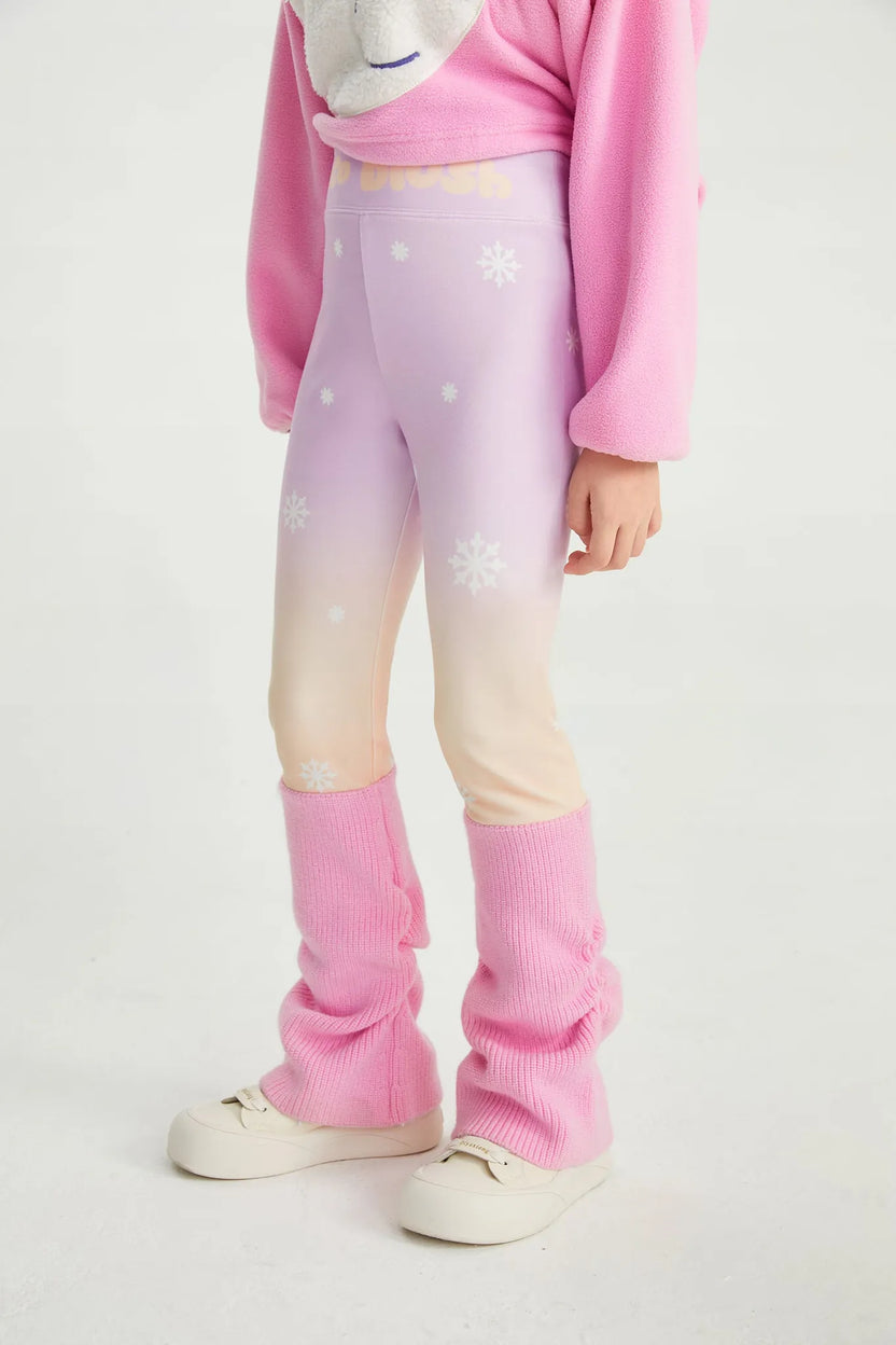 Snow Night Aurora Gradient Base Layer Leggings by Poco Blush, image 4