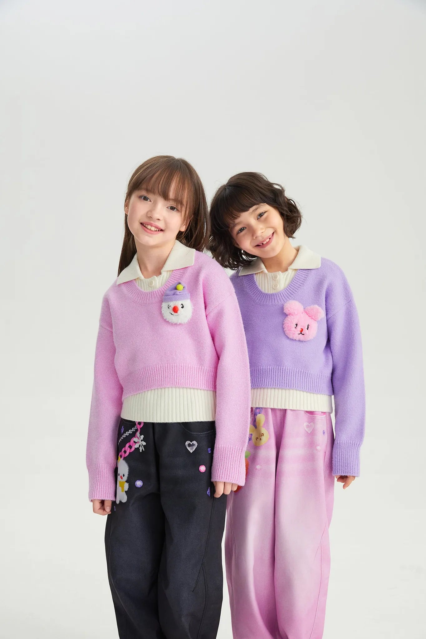 Poco Blush Snowman & Bunny Softshell Ski Pants – Painted Denim