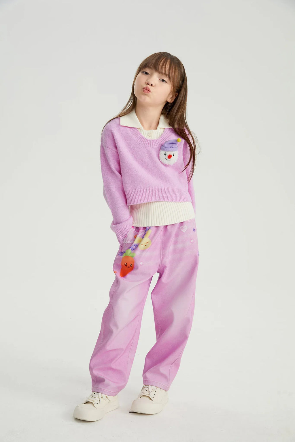 Poco Blush Snowman & Bunny Softshell Ski Pants – Painted Denim