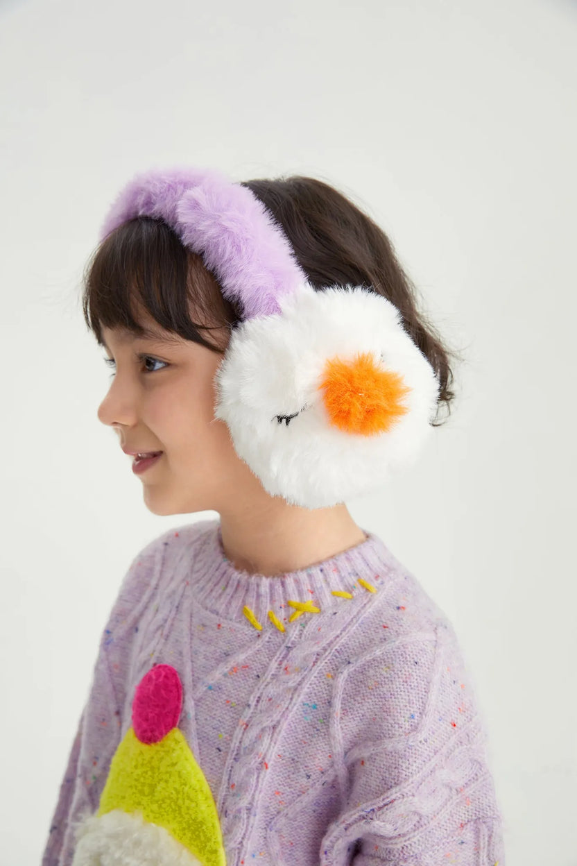 Bunny & Snowman Cozy Earmuffs by Poco Blush, image 5
