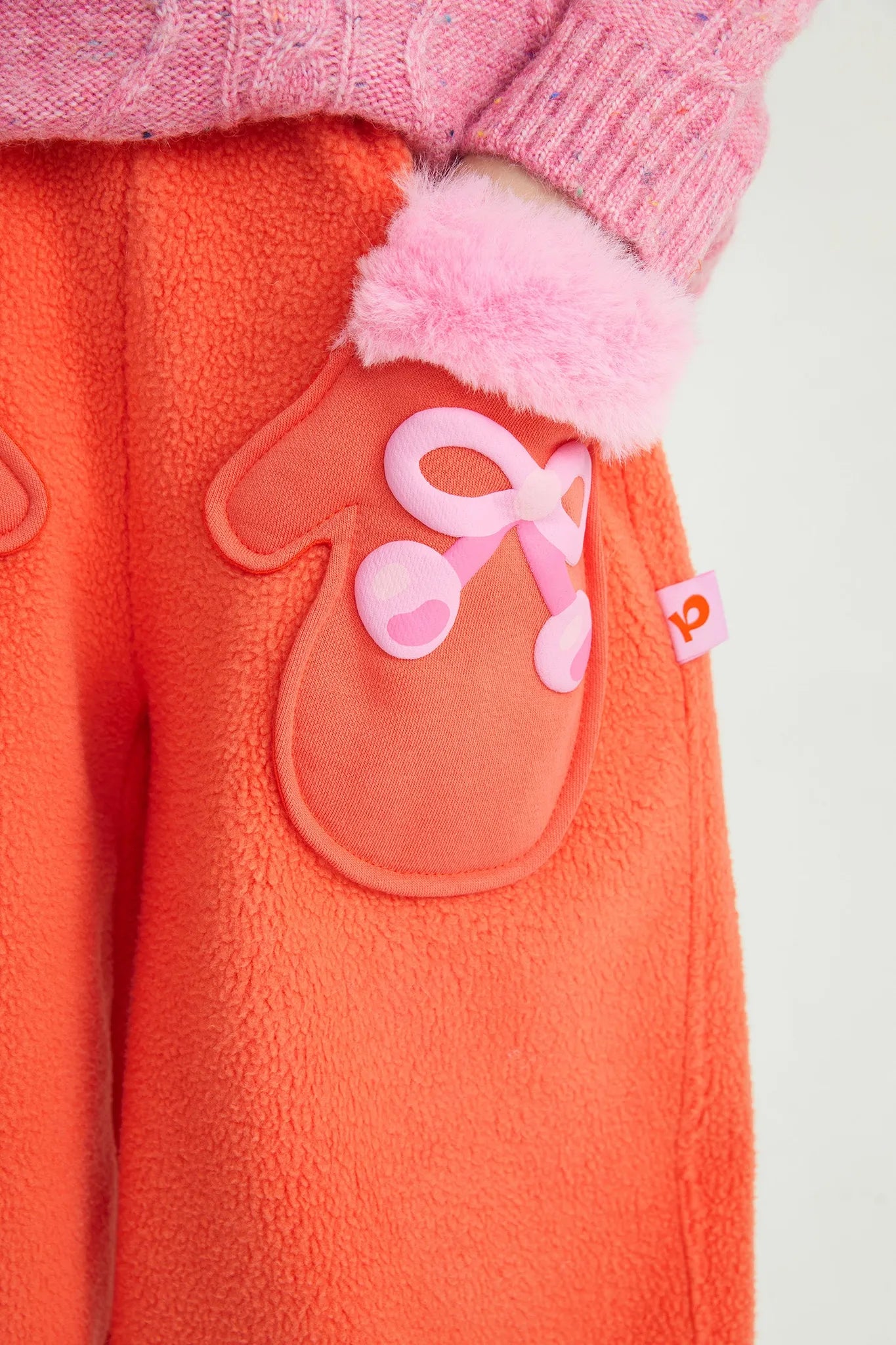 Poco Blush Snowman Mittens Sherpa Joggers