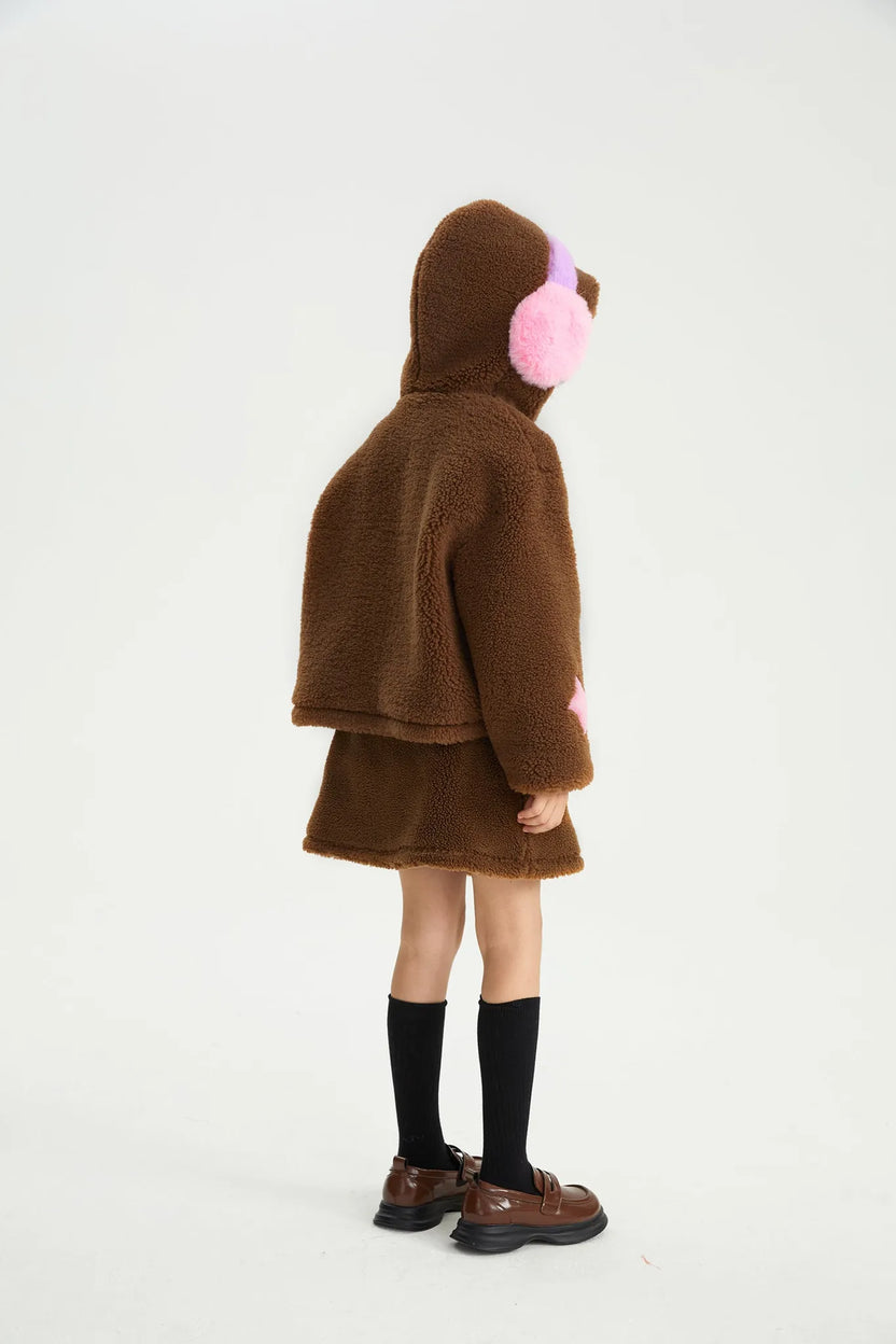 Snowman Wobbler & Star Bunny Sherpa Coat by Poco Blush, image 5