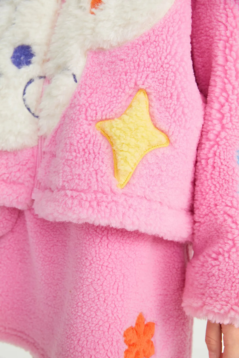 Snowman Wobbler & Star Bunny Sherpa Coat by Poco Blush, image 10