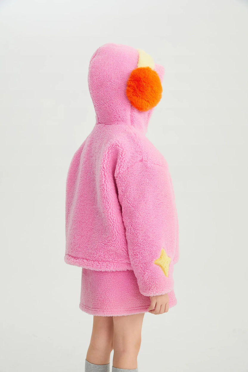 Snowman Wobbler & Star Bunny Sherpa Coat by Poco Blush, image 9