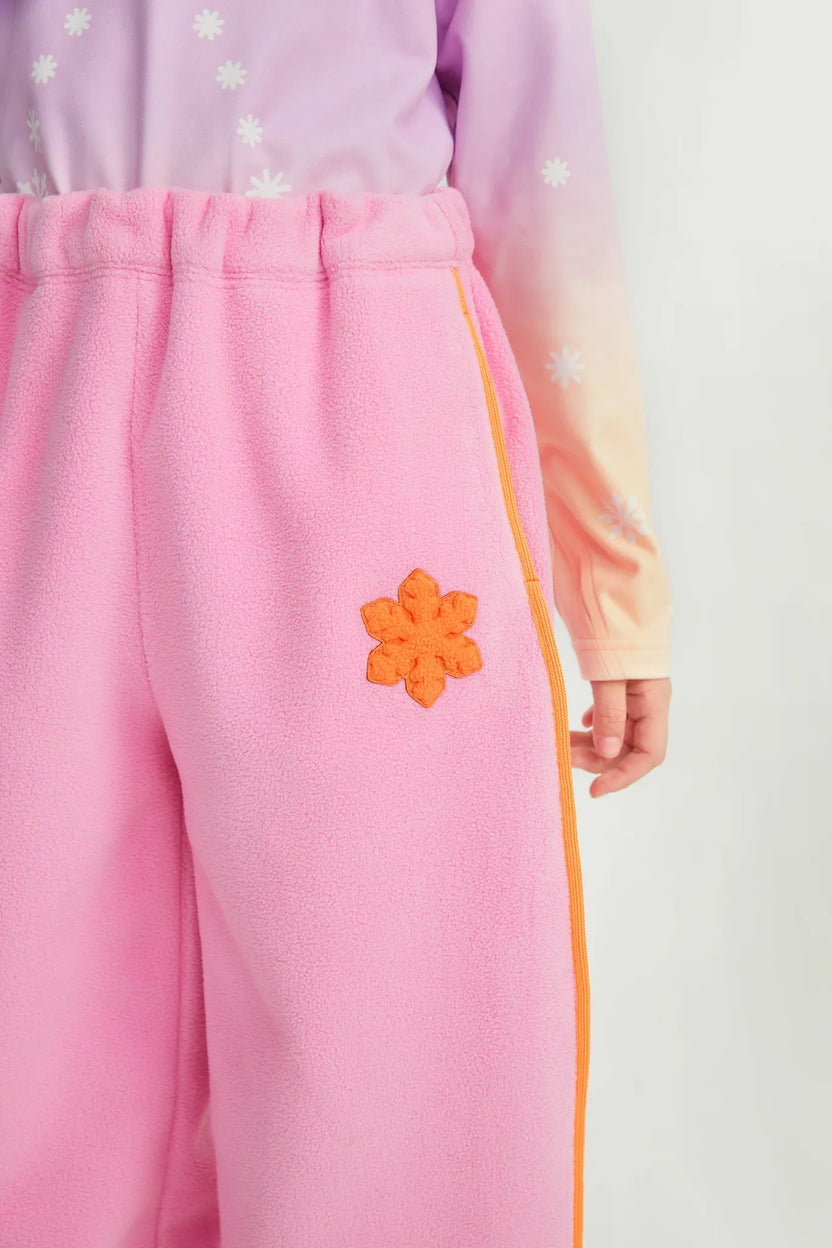Little Snowflake Fleece Joggers by Poco Blush, image 6