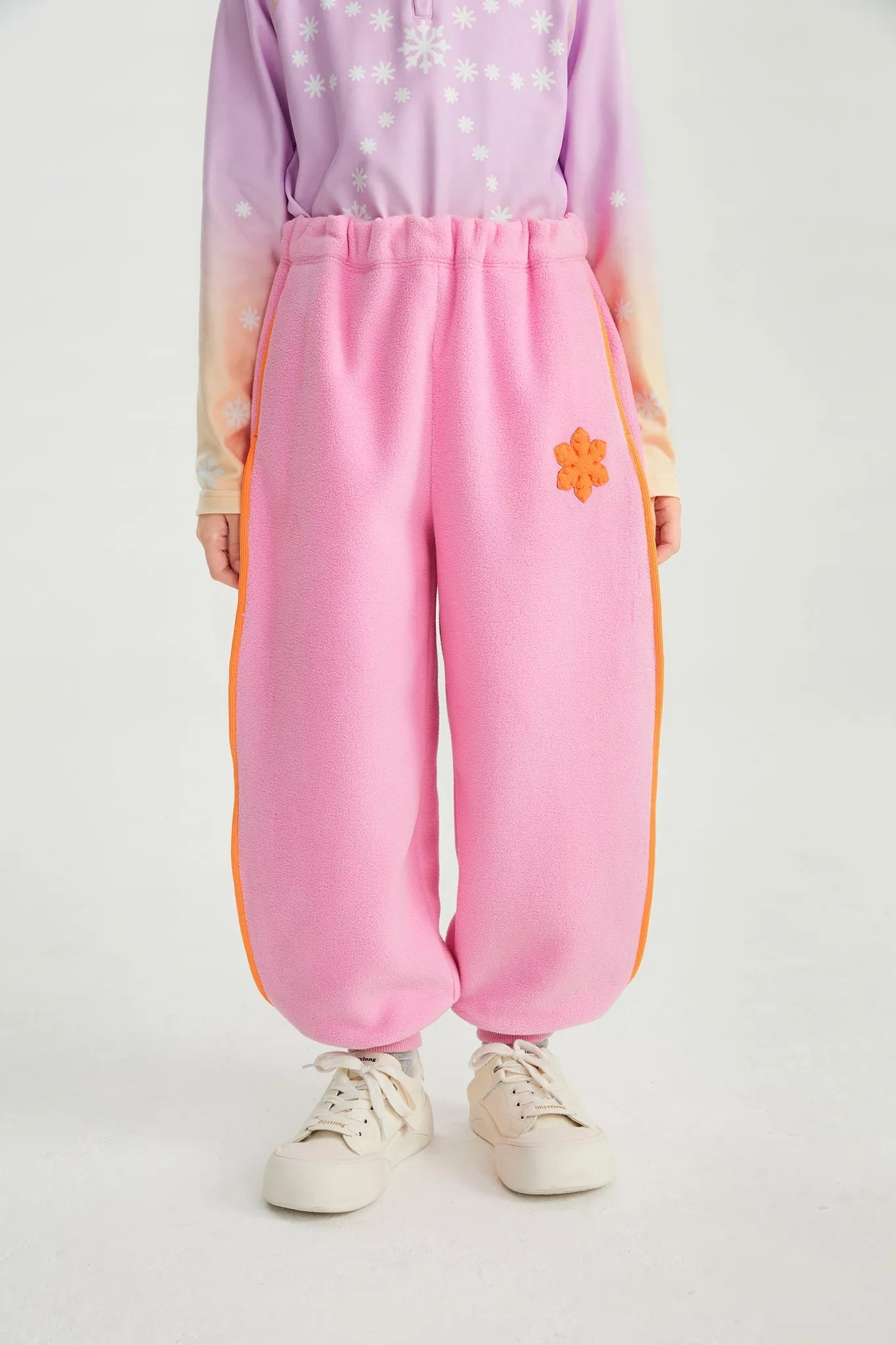 Poco Blush Little Snowflake Fleece Joggers