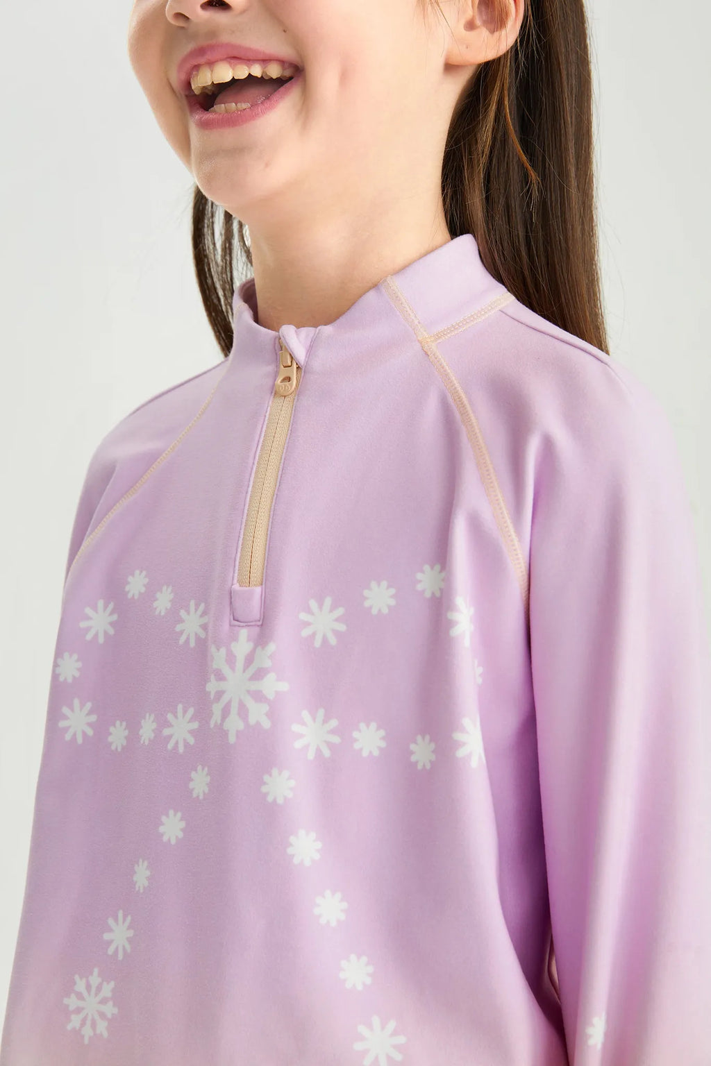 Poco Blush Snow Night Aurora Fleece Base Layer Top