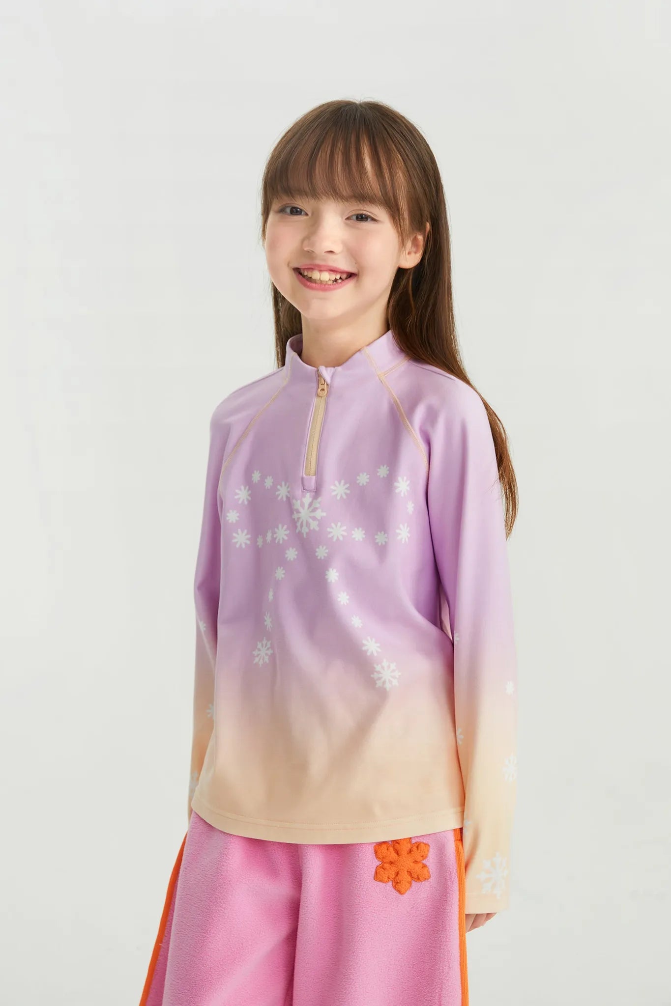 Poco Blush Snow Night Aurora Fleece Base Layer Top