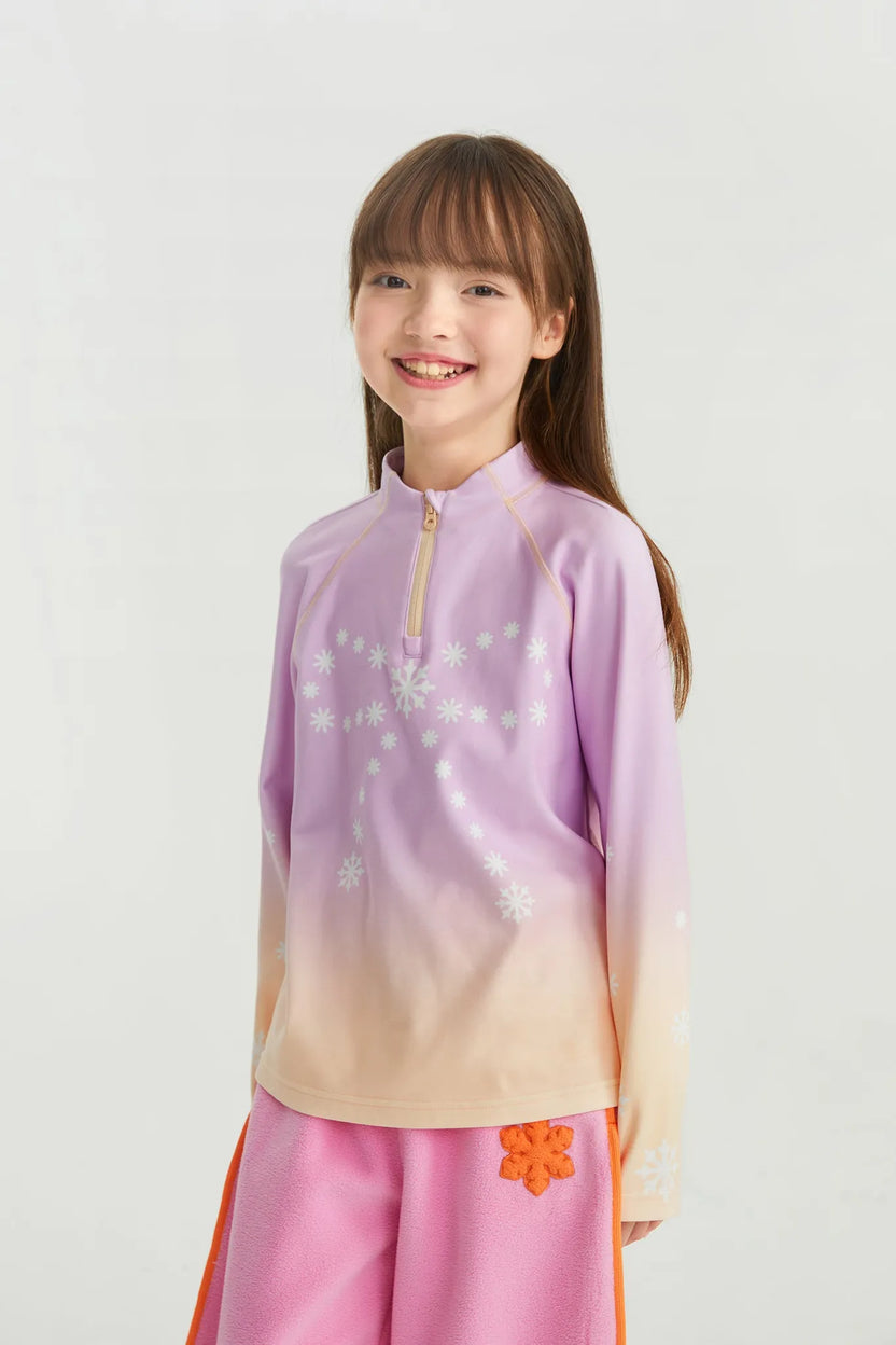 Snow Night Aurora Fleece Base Layer Top by Poco Blush, image 2