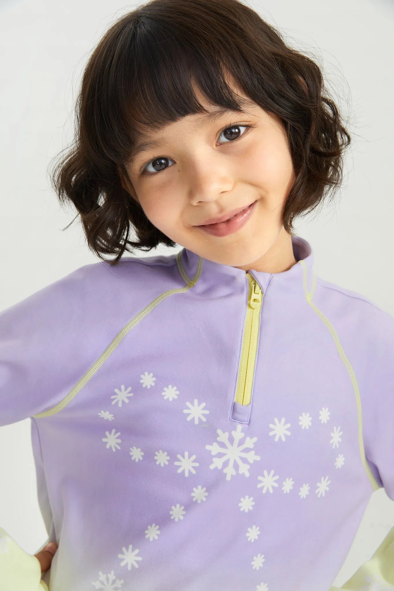 Poco Blush Snow Night Aurora Fleece Base Layer Top
