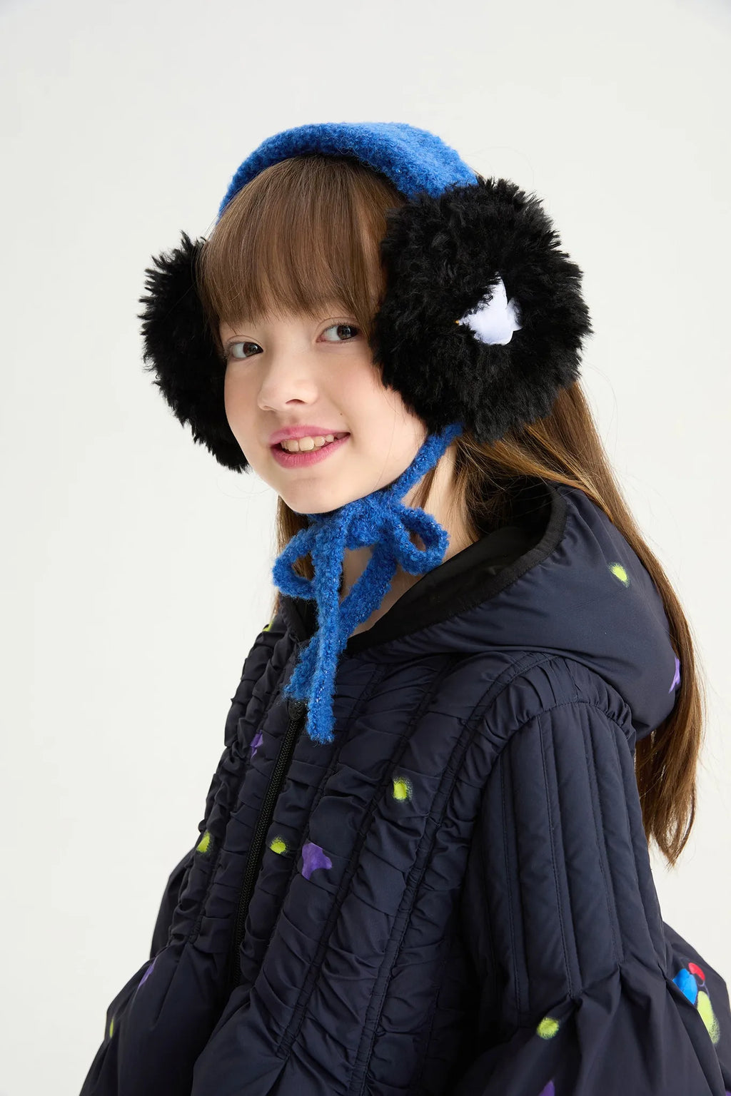 Poco Blush Whispering Bird Kids Furry Earmuffs