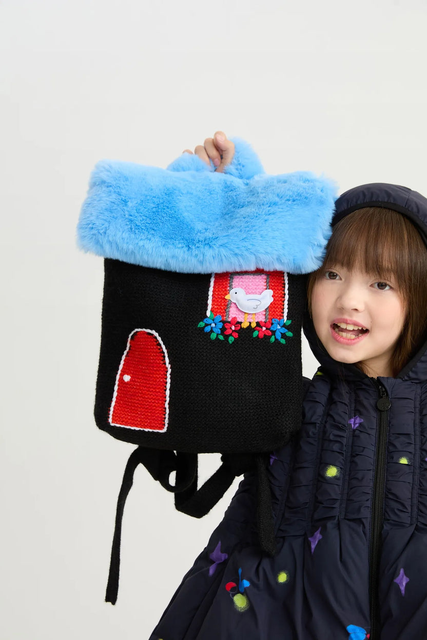 Bird House Knitted Backpack by Poco Blush, image 7