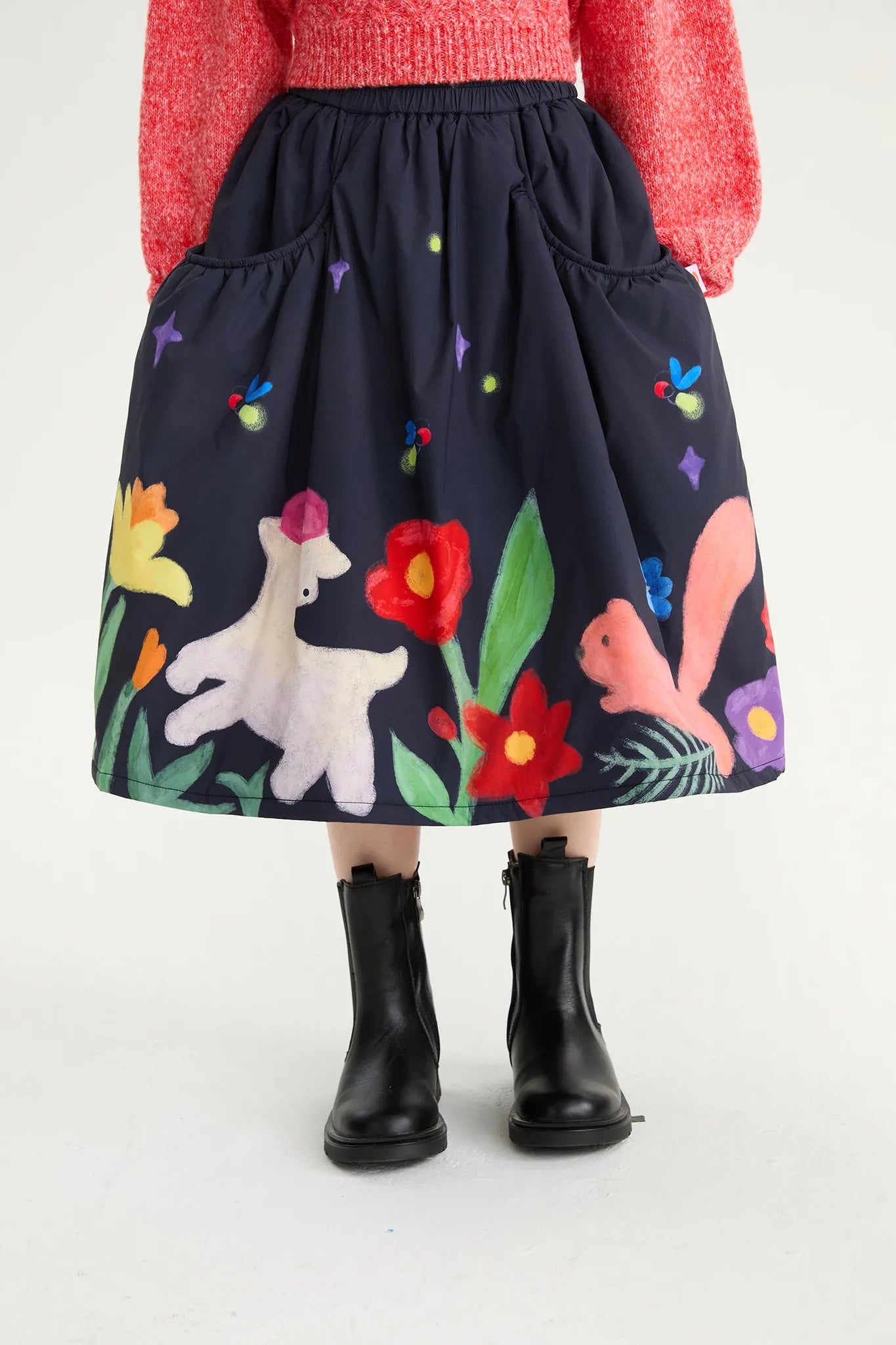 Poco Blush Altay Night Sky Girls Soybean Cotton Skirt
