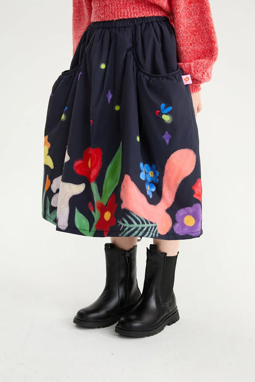 Poco Blush Altay Night Sky Girls Soybean Cotton Skirt