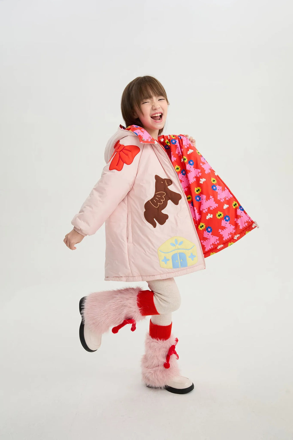 Poco Blush Altay Story Reversible Soy Padding Coat