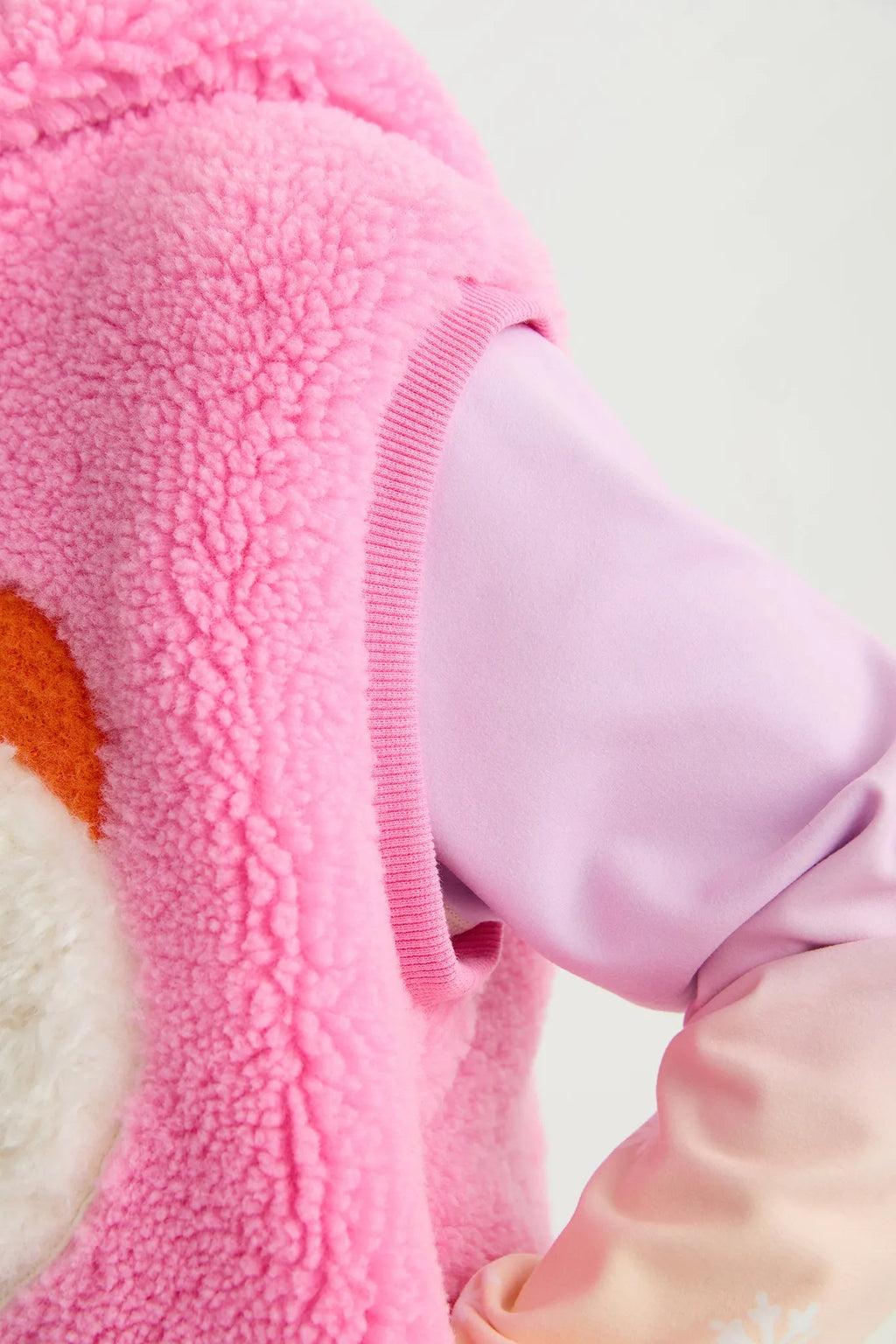 Snowman Wobbler & Star Bunny Sherpa Gilet by Poco Blush, image 7