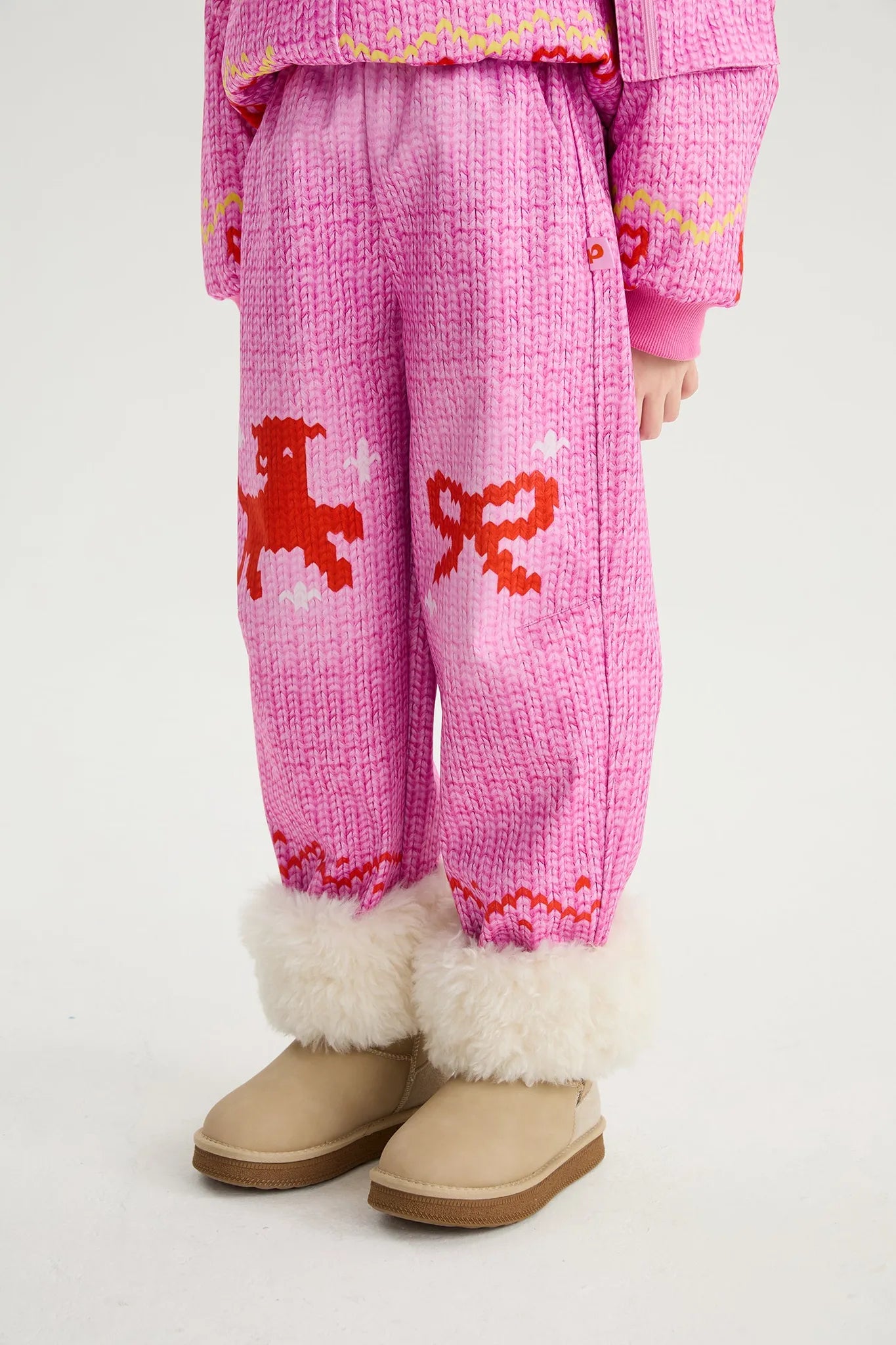 Poco Blush Little Sheep Printed Softshell Pants