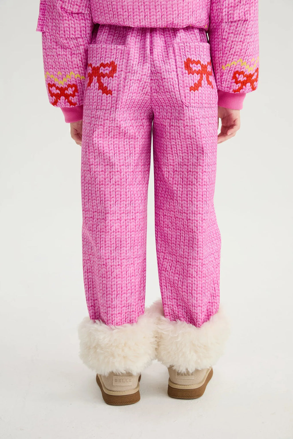 Poco Blush Little Sheep Printed Softshell Pants