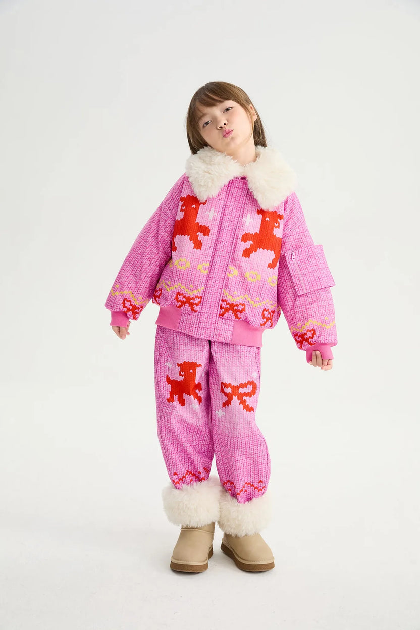 Little Sheep Printed Softshell Pants by Poco Blush, image 10