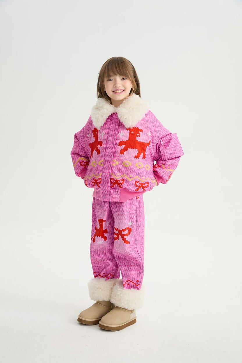 Little Sheep Printed Softshell Pants by Poco Blush, image 3