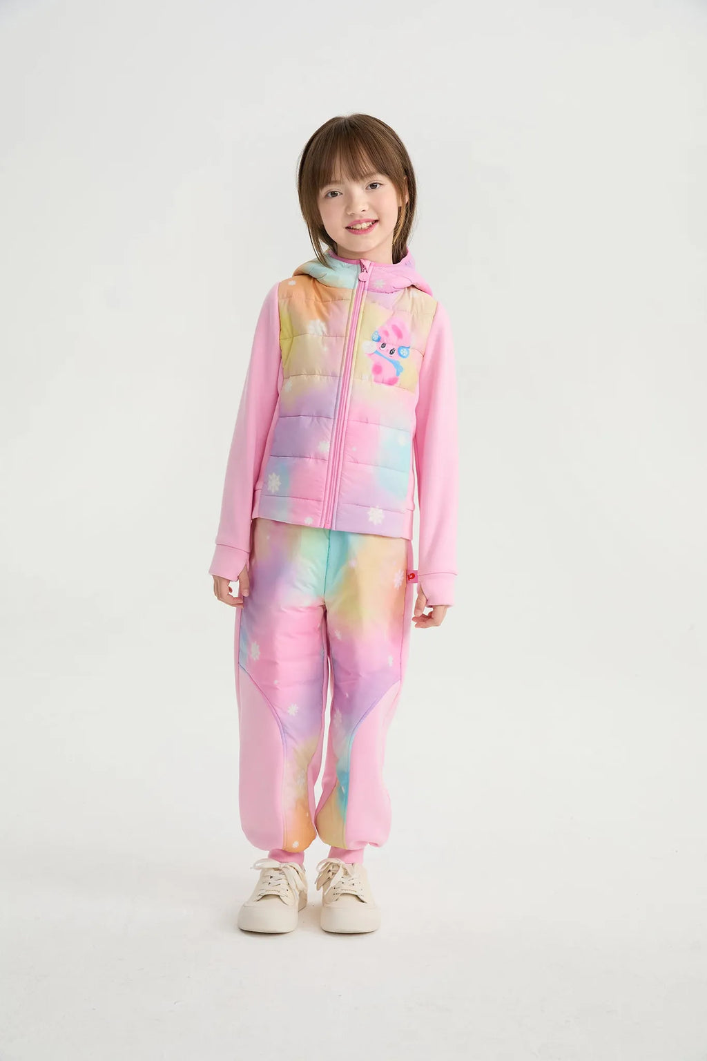 Poco Blush Rainbow Candy Soy Padding Jacket