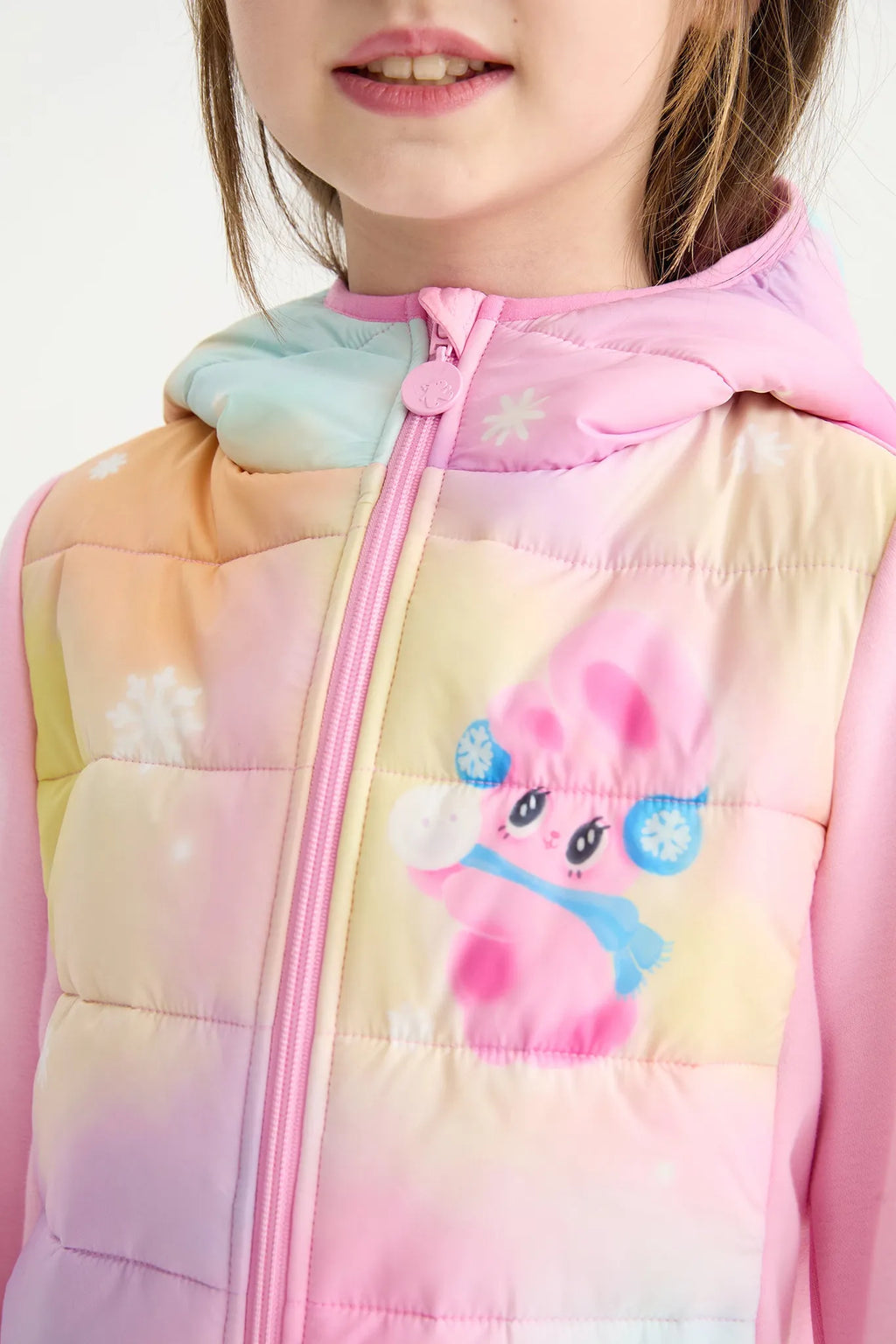 Poco Blush Rainbow Candy Soy Padding Jacket