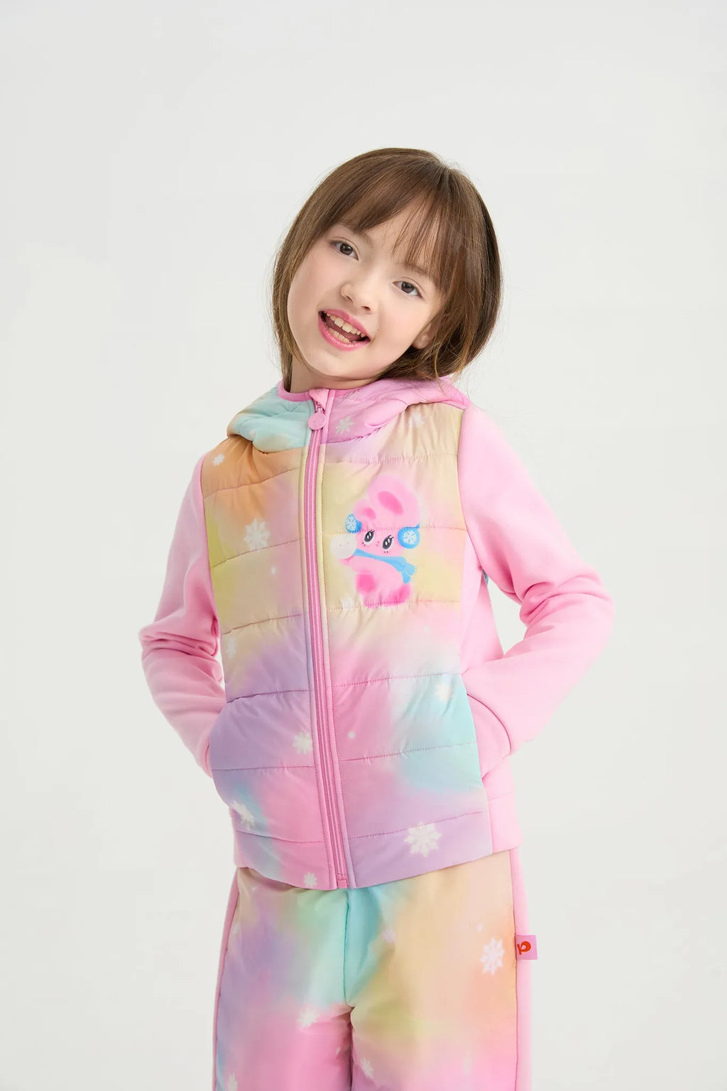 Poco Blush Rainbow Candy Soy Padding Jacket