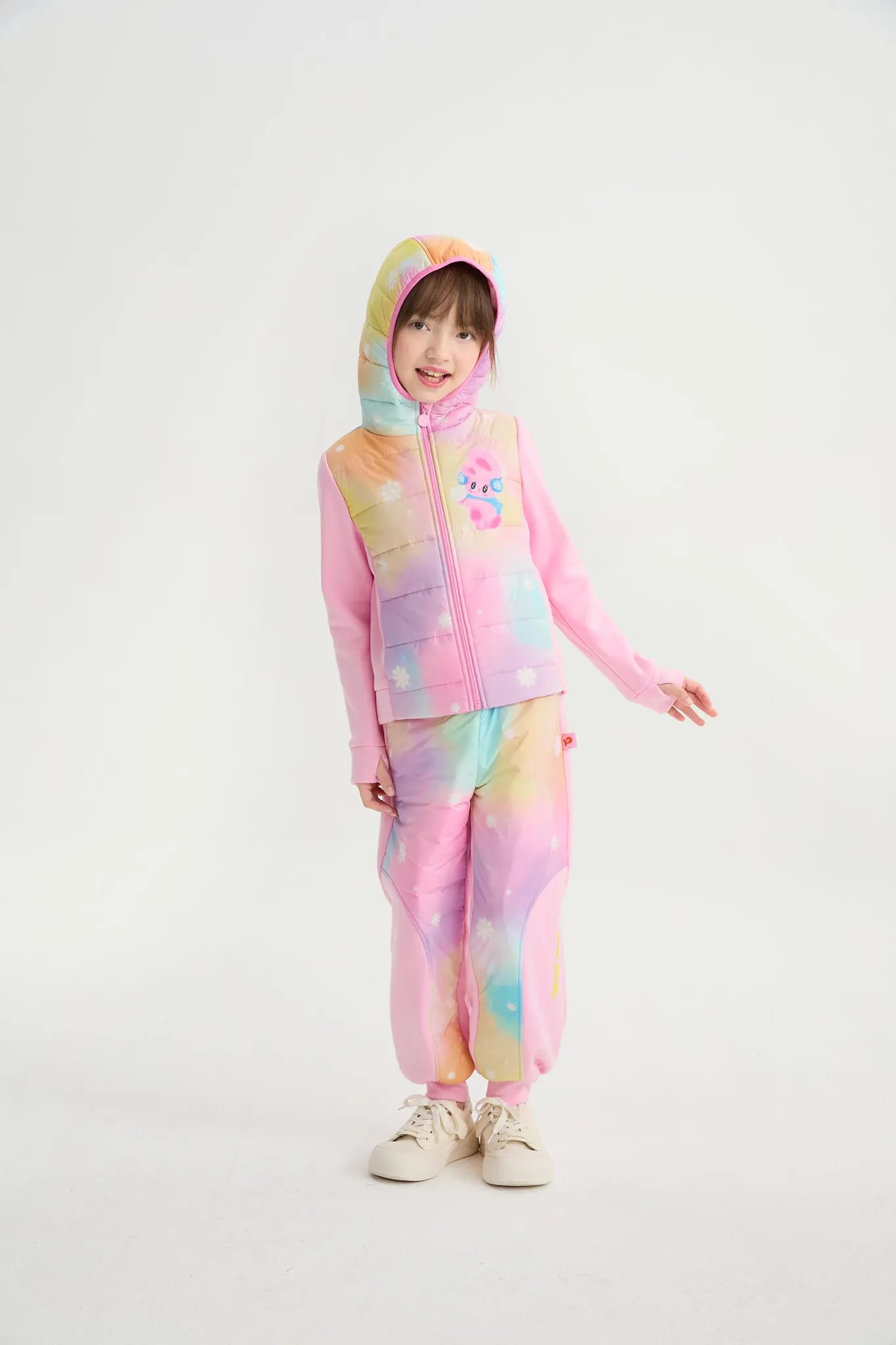 Poco Blush Rainbow Candy Soy Padding Jacket