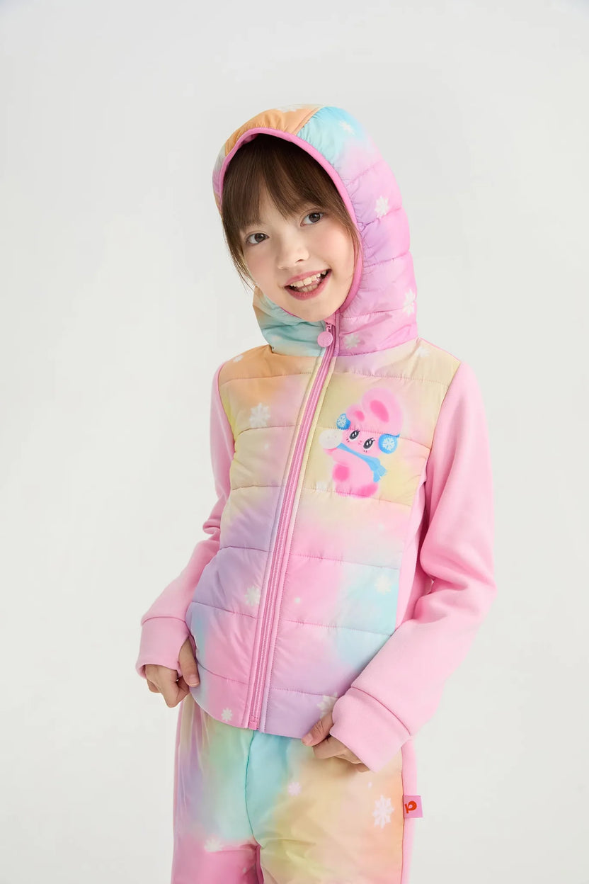 Rainbow Candy Soy Padding Jacket by Poco Blush, image 2