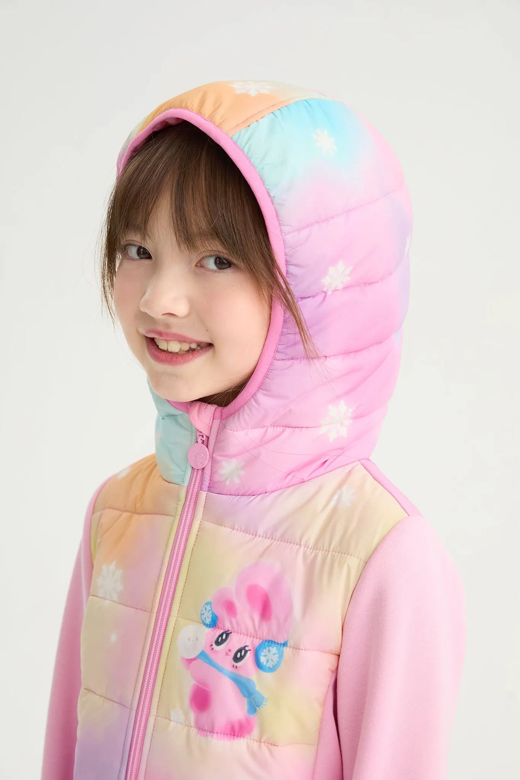 Poco Blush Rainbow Candy Soy Padding Jacket