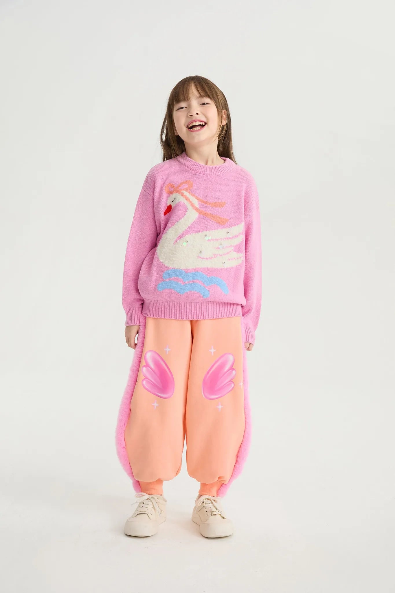 Poco Blush Elegant Swan Sparkle Sweater