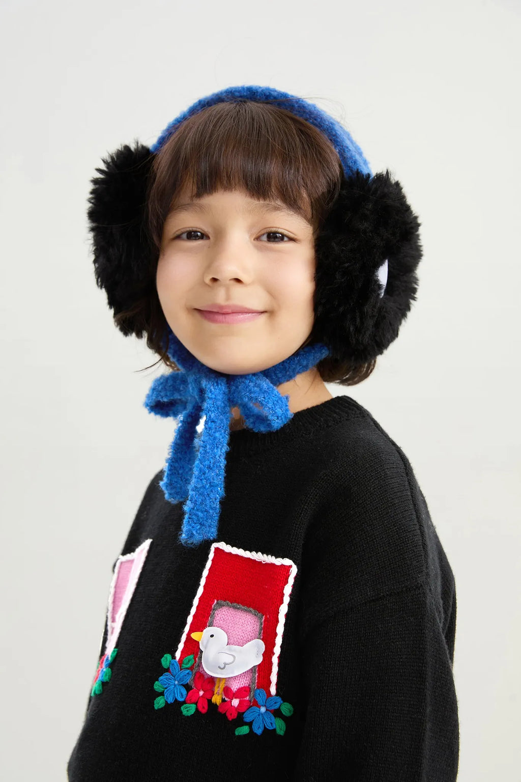 Poco Blush Whispering Bird Kids Furry Earmuffs